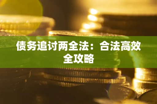 武汉债务追讨两全法：合法高效全攻略