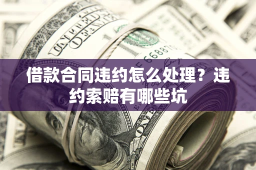 武汉借款合同违约怎么处理？违约索赔有哪些坑