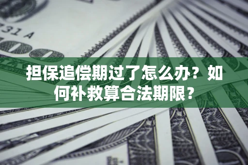 武汉担保追偿期过了怎么办？如何补救算合法期限？