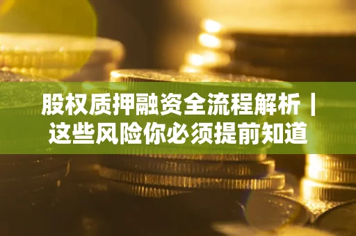 武汉股权质押融资全流程解析｜这些风险你必须提前知道