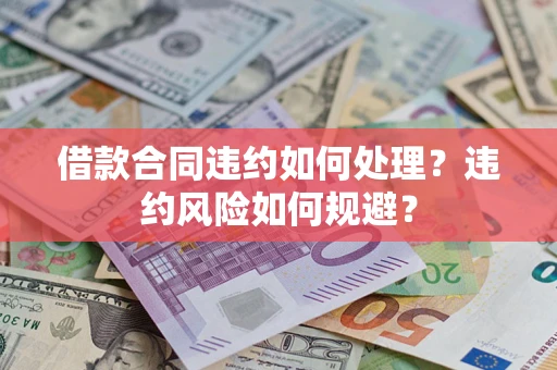 武汉借款合同违约如何处理？违约风险如何规避？