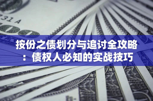 武汉按份之债划分与追讨全攻略：债权人必知的实战技巧