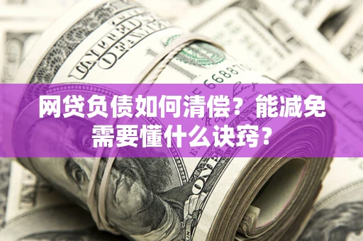 武汉网贷负债如何清偿？能减免需要懂什么诀窍？