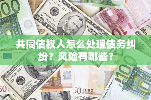 武汉共同债权人怎么处理债务纠纷？风险有哪些？