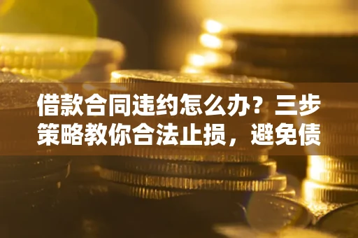 武汉借款合同违约怎么办？三步策略教你合法止损，避免债务危机升级