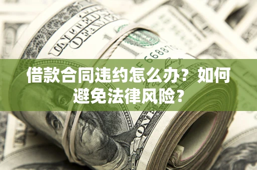 武汉借款合同违约怎么办？如何避免法律风险？